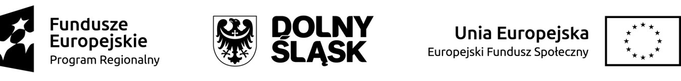 UE Fundusze Europejskie Fundusz Społeczny Dolny Śląsk